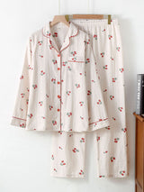 Little Strawberry Print Pajama Set