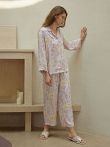 Kafiloe Floral Print Pajama Set