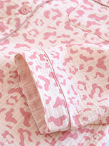 Leopard Long Sleeve Cotton Pajama Set