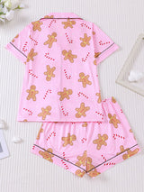 Kafiloe Christmas Printed Pajama Set