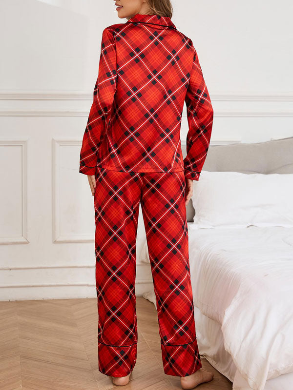 Classic Red Plaid Christmas Pajamas