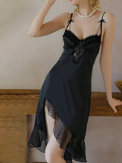 Lace Asymmetrical Hem Nightgown