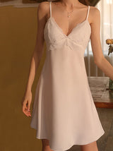 Satin Open Back Camisole Nightgown