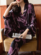 Satin 2Pcs Random Shirt Pajama Set