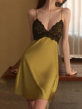 Satin Open Back Camisole Nightgown