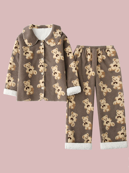 Fleece Thick Bear Pajama