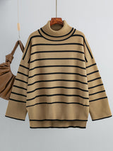 Turtleneck Stripe Sweater