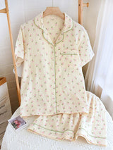Cotton Tulip Print Pajamas Set