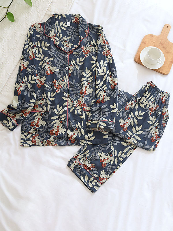 Printed Shirt Pajama Set