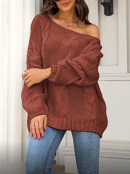 Loose Cable Knit Sweater