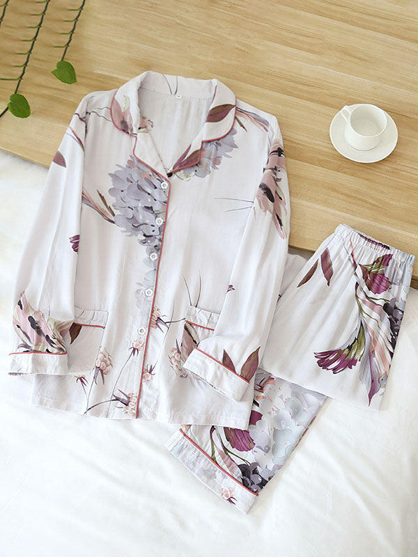 Printed Shirt Pajama Set
