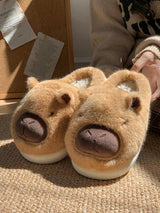 Cute Cartoon Animal Plush Cotton Slippers