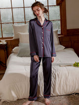 Satin Basic Couple Pajama Set