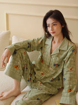 Kafiloe Bear Cotton Pajama Set