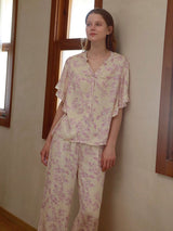 Kafiloe Whisper Floral Pajama Set