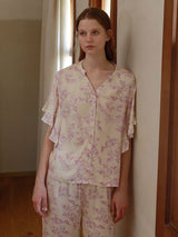 Kafiloe Whisper Floral Pajama Set
