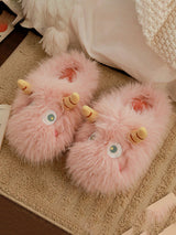 Little Monster Fuzzy Slippers