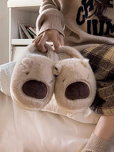 Cute Cartoon Animal Plush Cotton Slippers