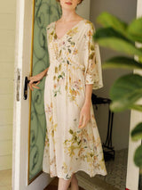 Floral Print Cotton Nightdress