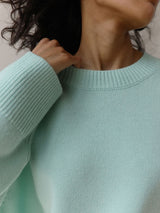 Solid Color Crew Neck Sweater