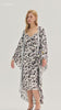 Kafiloe Leopard Cami Nightgown & Robe Set