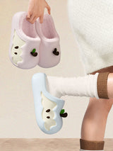 Apple Core Plush Clogs