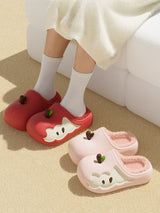 Apple Core Plush Clogs