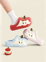 Apple Core Plush Clogs