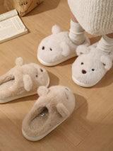 Teddy Ears Plush Home Slippers