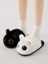 Big Eye Cat Cotton Slippers