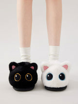 Big Eye Cat Cotton Slippers