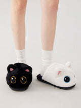 Big Eye Cat Cotton Slippers