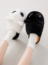 Big Eye Cat Cotton Slippers