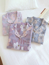 Jacquard Collared Pajama Set