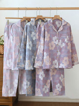 Jacquard Collared Pajama Set