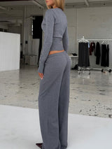 Low-Waist Sweater Set