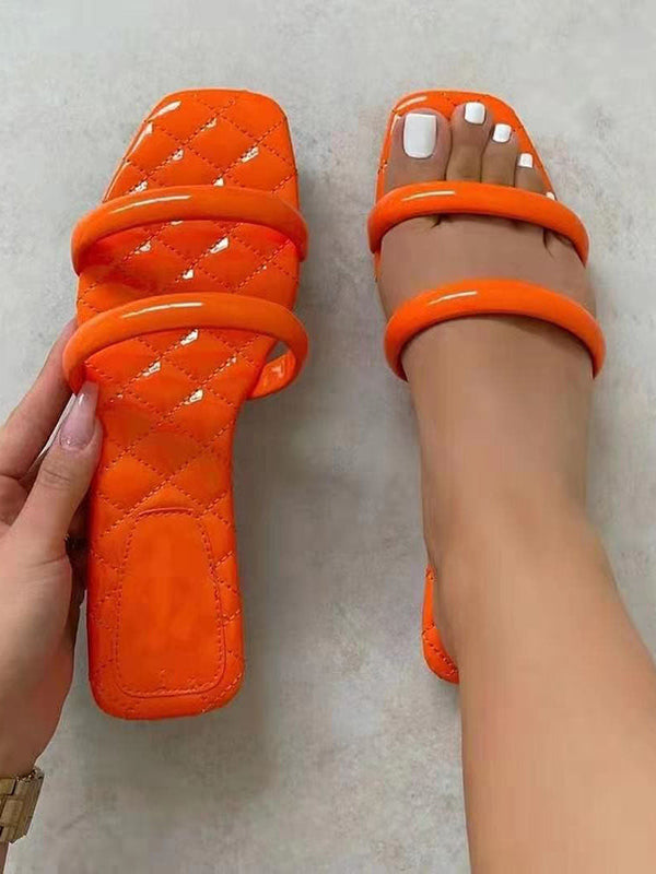 Double Straps Slippers