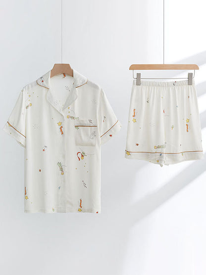 Prince Story Shirt Pajamas Set