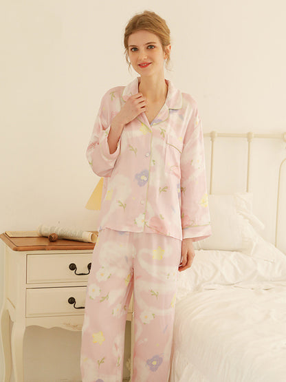 Summer Cute Print Cotton Pajamas