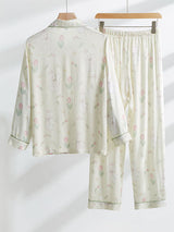 Ensemble pyjama chemise à imprimé lapin mignon