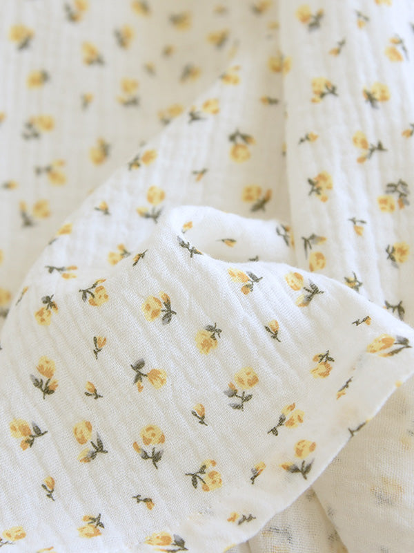 Small Flower Print Pajama Set - Kafiloe