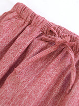 Sripe Print Couple Loungewear Pants - Kafiloe