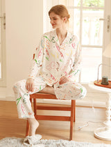 Graffiti Print Cotton Pajama Set - Kafiloe