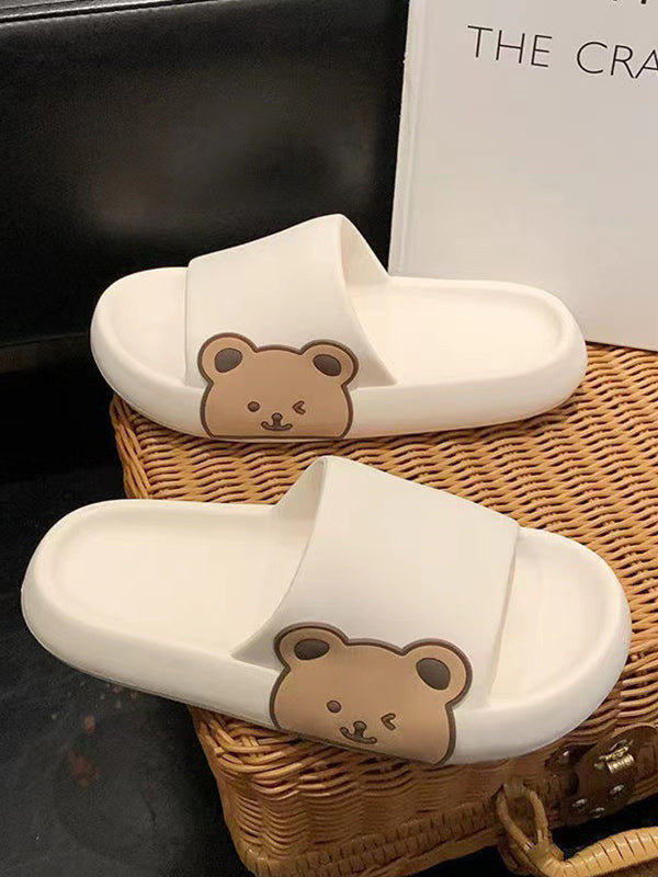 Cute Side Bear Lounge Slippers