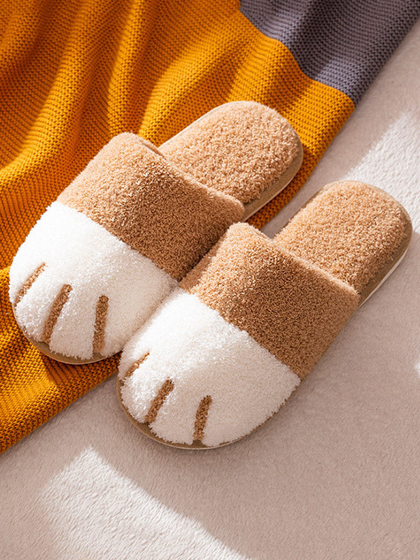 Cat Paw Furry Slippers