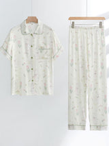 Ensemble pyjama chemise à imprimé lapin mignon