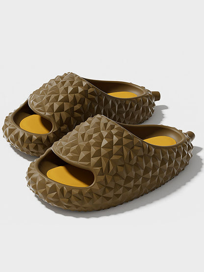 Durian Funny Thick Bottom Couple Slippers