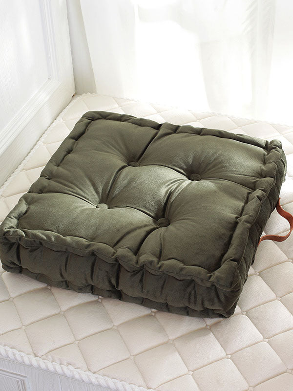Thick Square Velvet  Floor Cushion